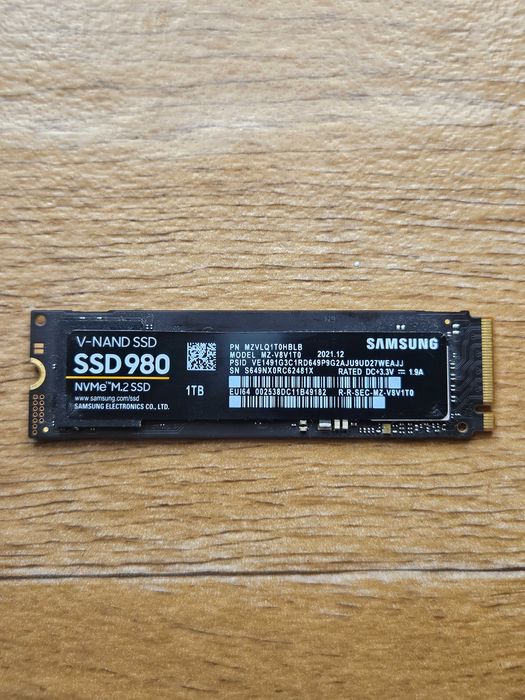 Samsung 980 1 TB  1000 gb гигабайт 98% жизни ssd диск для пк ноутбуков