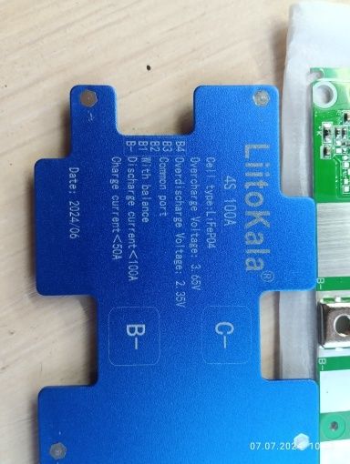 Плата BMS 4S 100A, LifePo4, балансировочная Liitokala. контроллер 12 В