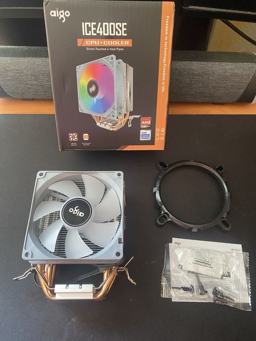 Кулер Aigo ICE400SE | 4 теплові трубки | Під AM4/AM5/Intel | 160W TDP