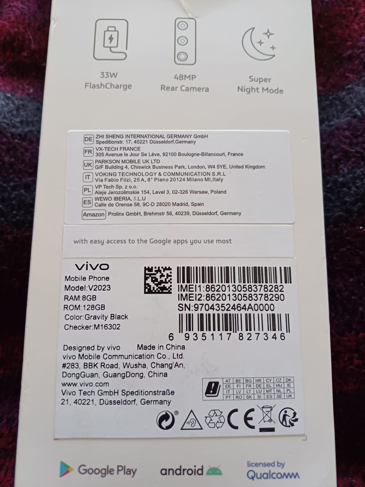 Smartfon VIVO Y70 8GB/128 GB czarny