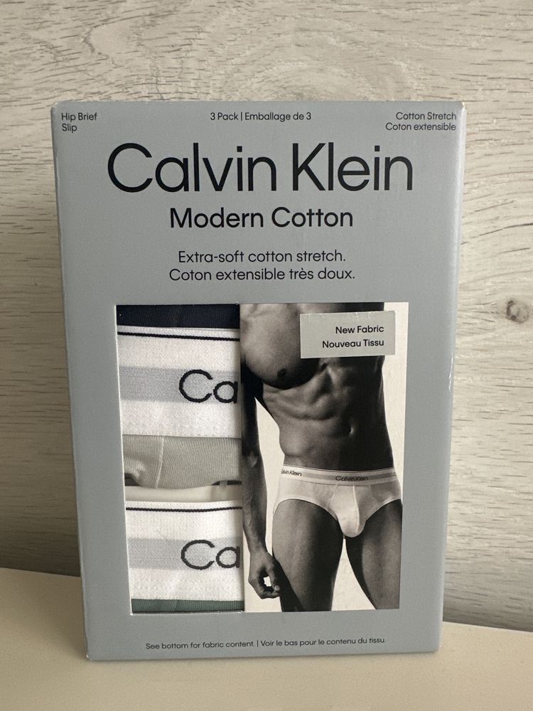 Чоловічі труси бріфи Calvin Klein мультипак 3шт