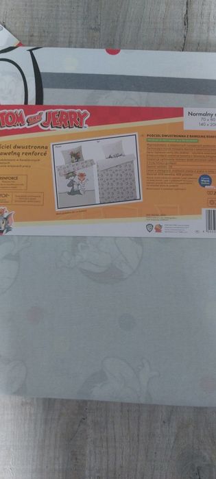 Nowa pościel dziecięca z bawełną renforcé  Tom & Jerry, 140 x 200 cm