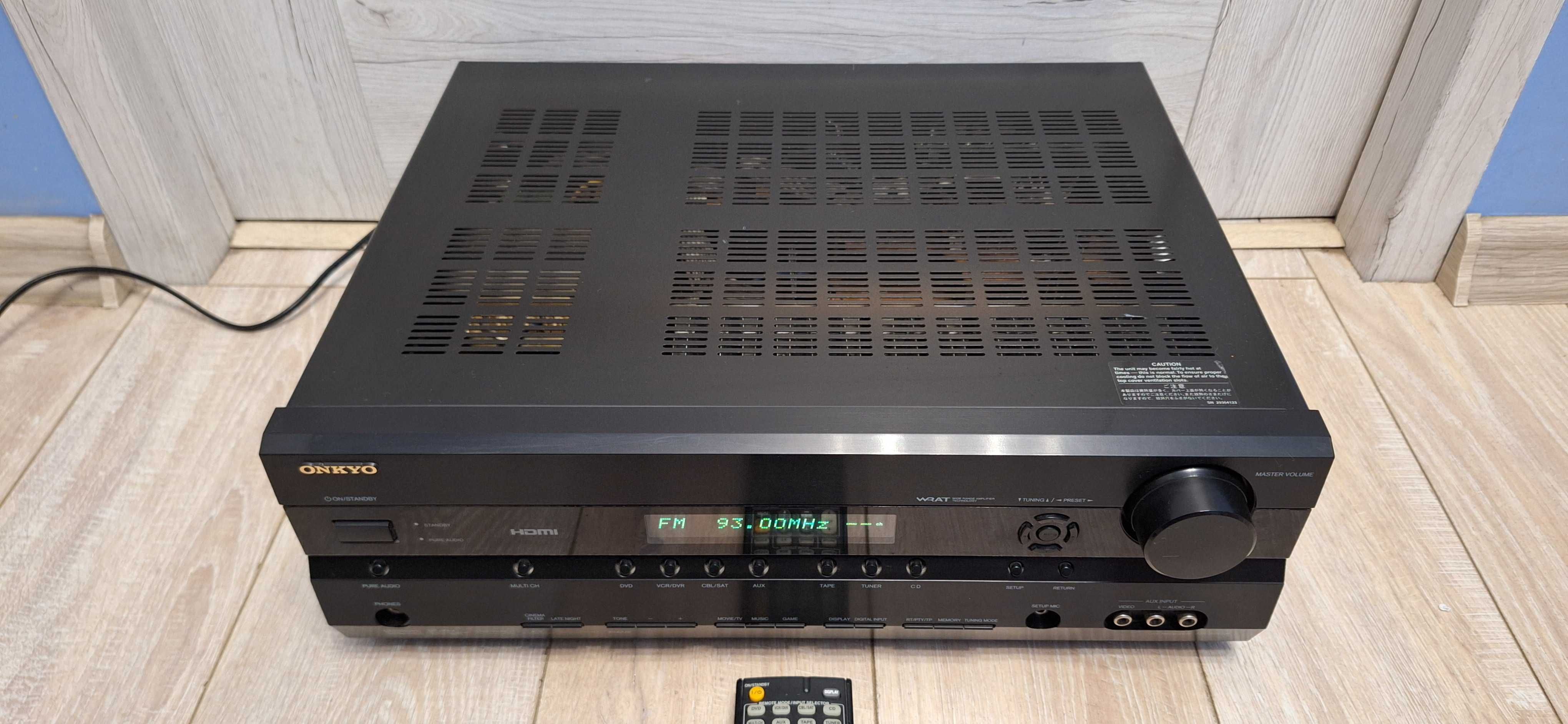 Wzmacniacz ONKYO HT-R518 ! Sprawny + ORYG. PILOT! Okazja