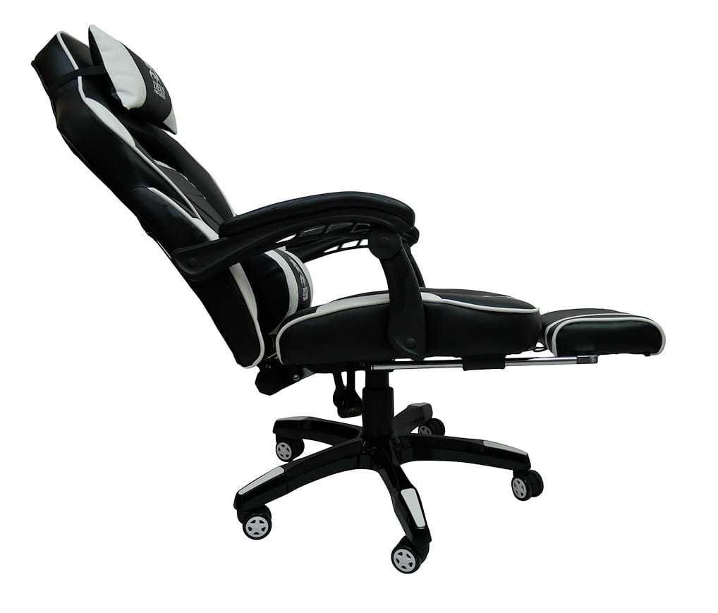 Fotel Gamingowy DEUS Large White obrotowy dla graczy