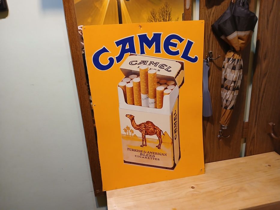 Reklama Camel ozdoba baru 60x42cm vintage