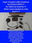 Autopilot GPS Łódka Zanętowa na Tablet Smartfon na Google Mapa