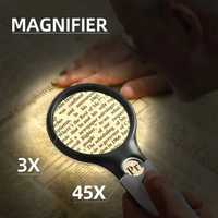 Ручная лупа ювелирная с LED подсветкой "Eagle Magnifier" 45Х