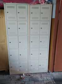 2 szafy metalowe skrytkowo,šniadaniowo depozytowe BHP