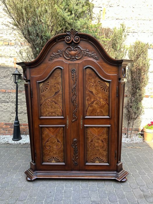 Stylowa Szafa Ubraniowa Intarsja Unikat ! ludwik kredens Po Renowacji