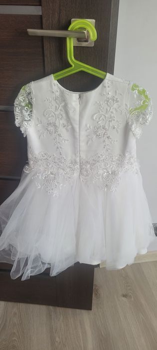 Suknia tiulowa koronka dziewczynka 3-5 lat