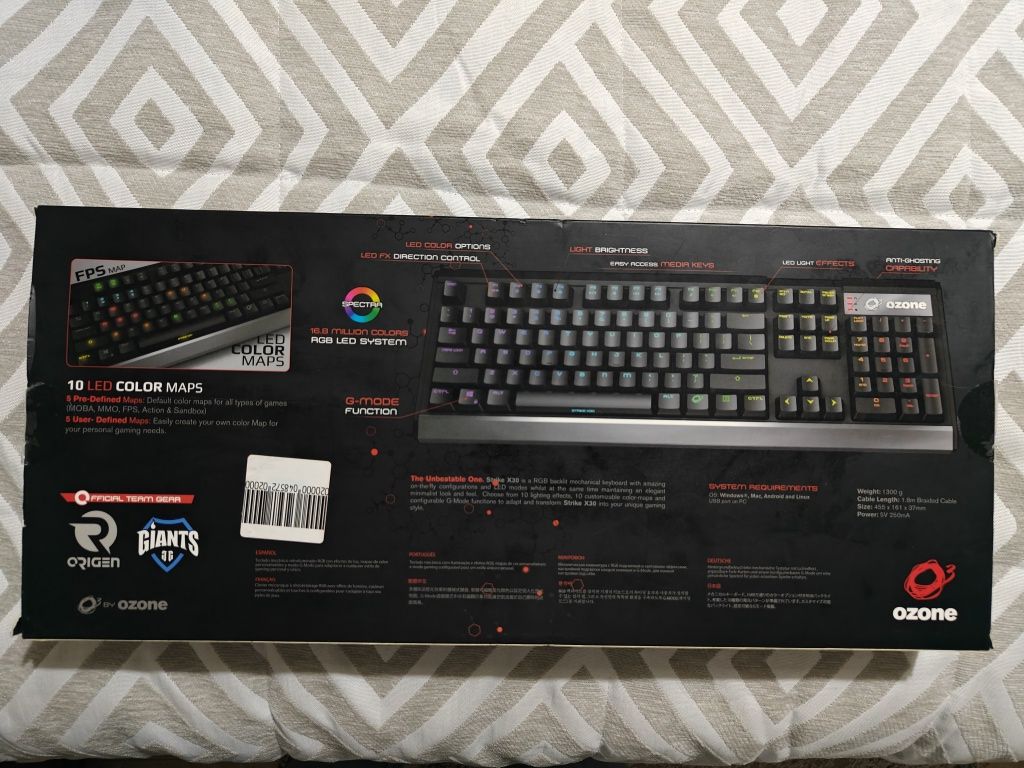 Teclado Mecânico ozone strike x30