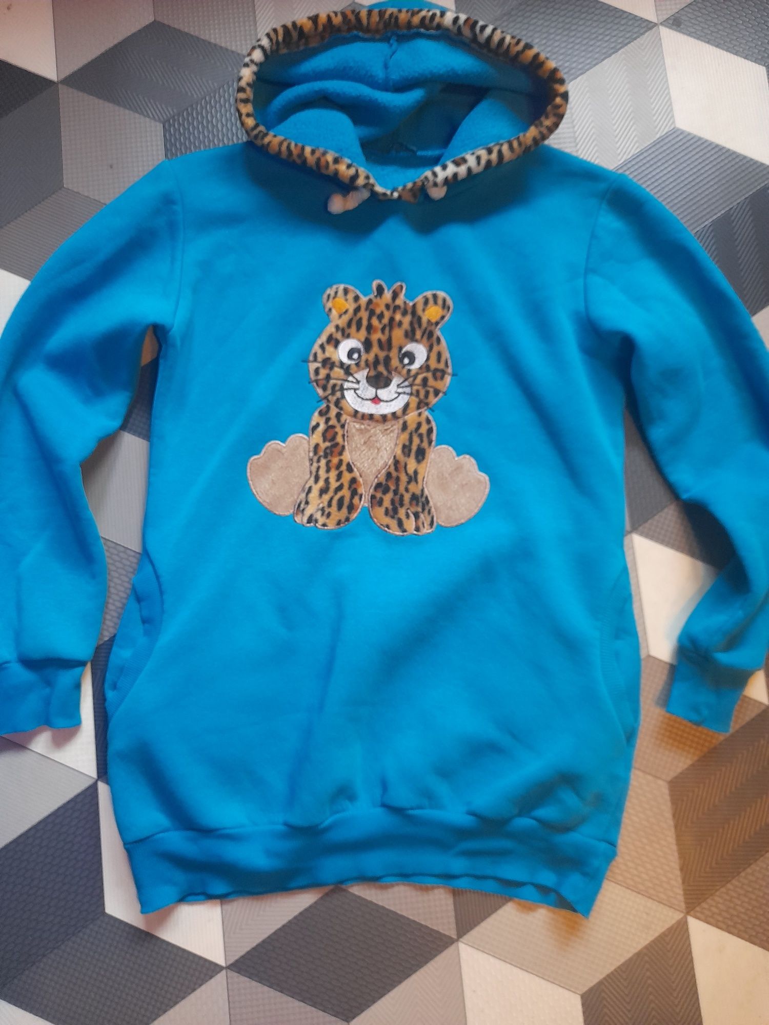 Bluza z kapturem roz L