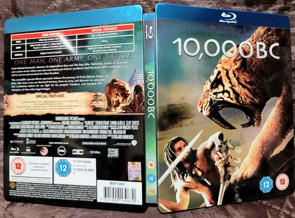 Фильмы в Steelbook Blu Ray (300 Спартанцев, Робин Гуд и др)