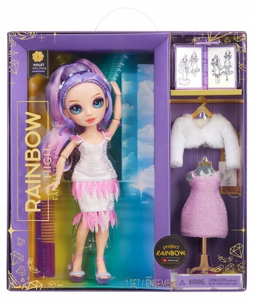 Rainbow High Fantastic Fashion Doll - Purple, Mga