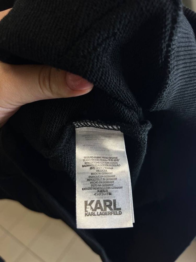 EXCLUSIVE COLLECTION! Жіноче зіп-худі Karl Lagerfeld чорне розм S-XXL