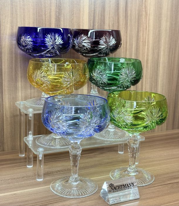 Хрустальные креманки шампанки Joska/Nachtmann серия Schluderstein GDR