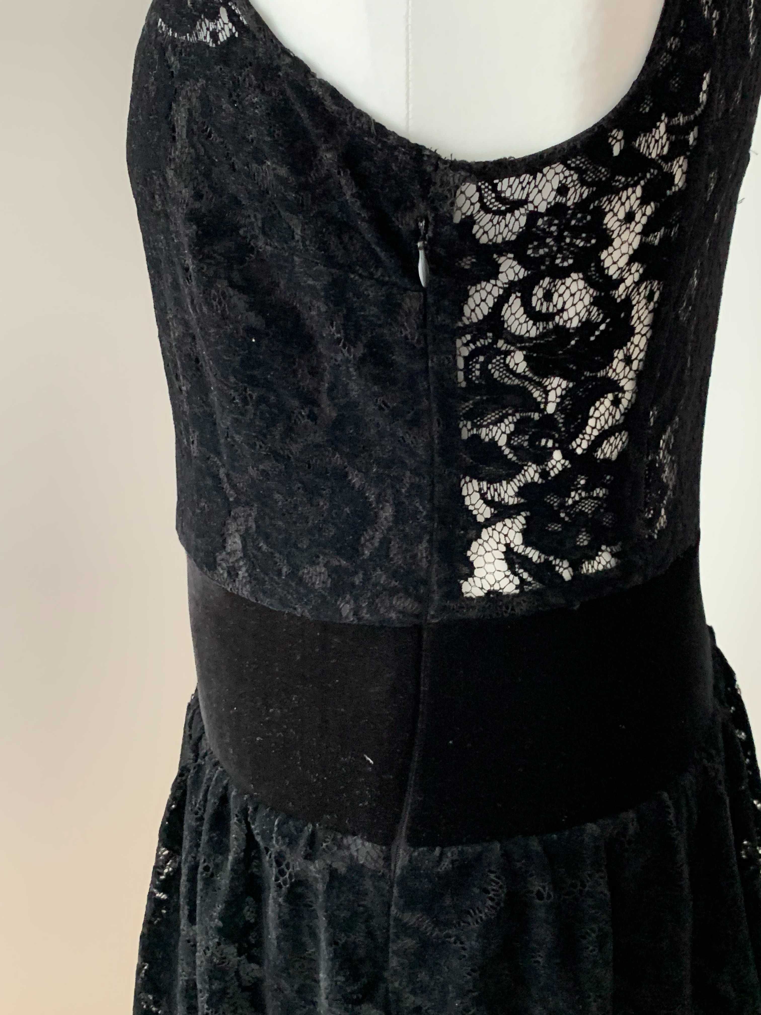 NOWA sukienka koronka czarna na imprezę Mohito Golden LABEL 40 XL
