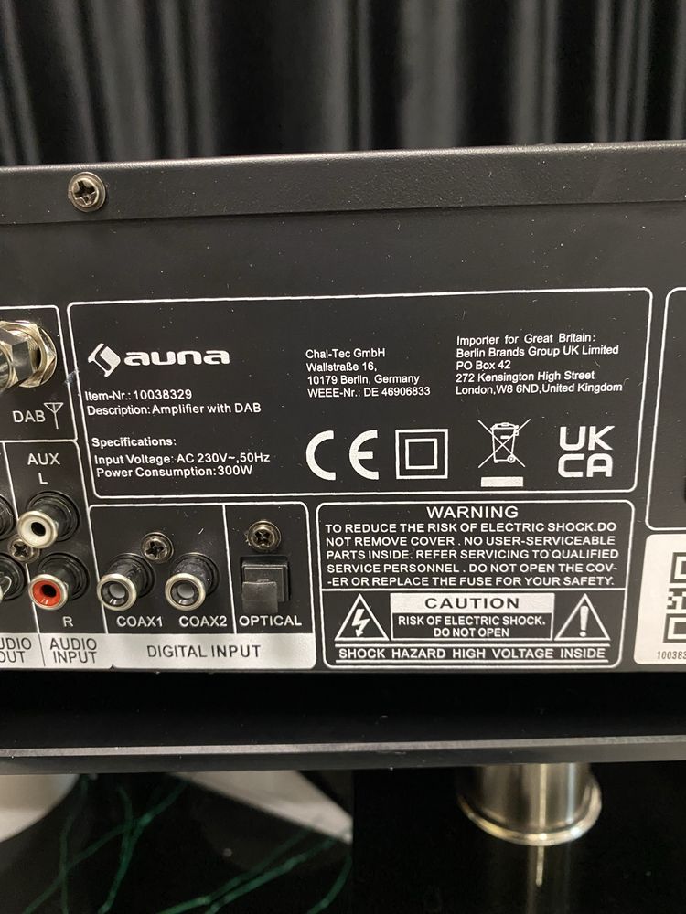 Підсилювач Hifi з Німеччини Auna AMP-4000 400Вт 10038329
