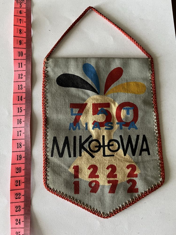 Proporczyk Mikołów - 750 lat miasta - 1972 r