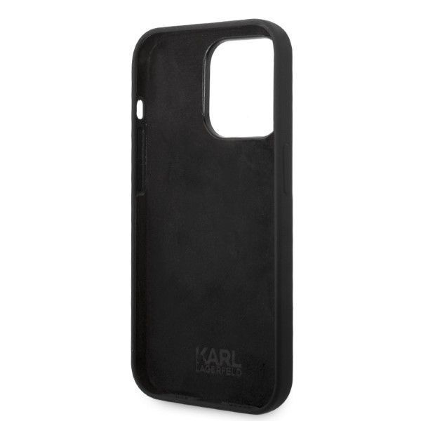 Etui Karl Lagerfeld Choupette iPhone 14 Pro Max 6,7" - Czarny Silicone