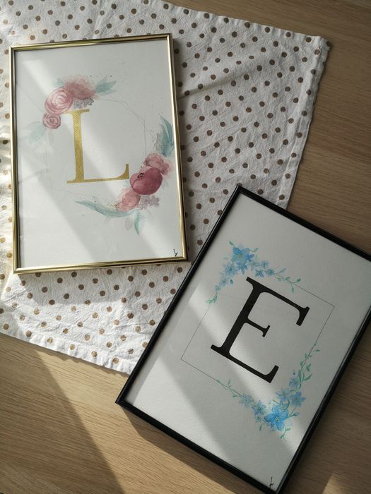 Obraz Plakat Litera imienia a4