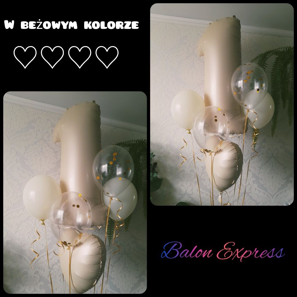 Balony z helem, balonowe dekoracje, pudła balonowe