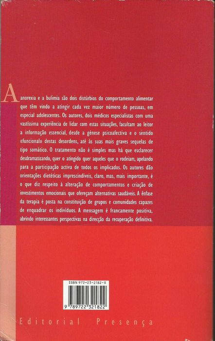 Livro "Anorexia e Bulimia