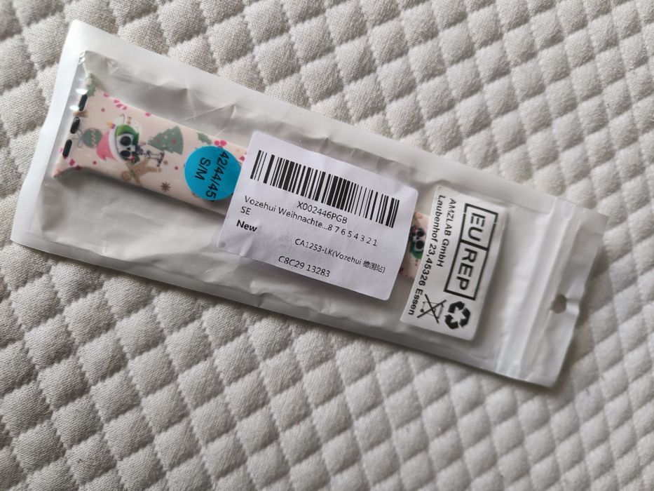 Pasek do Apple Watch 38-49 mm iWatch ultra 1-10 SE Christmas skull beż