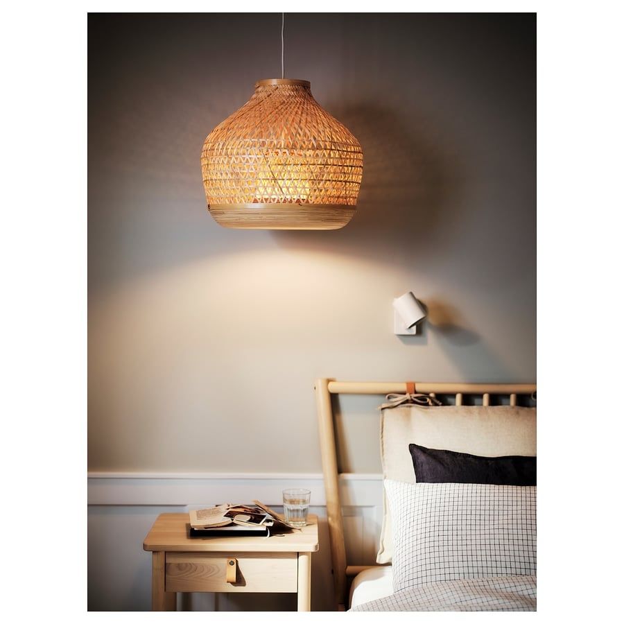Candeeiro suspenso bamboo ikea MISTERHULT