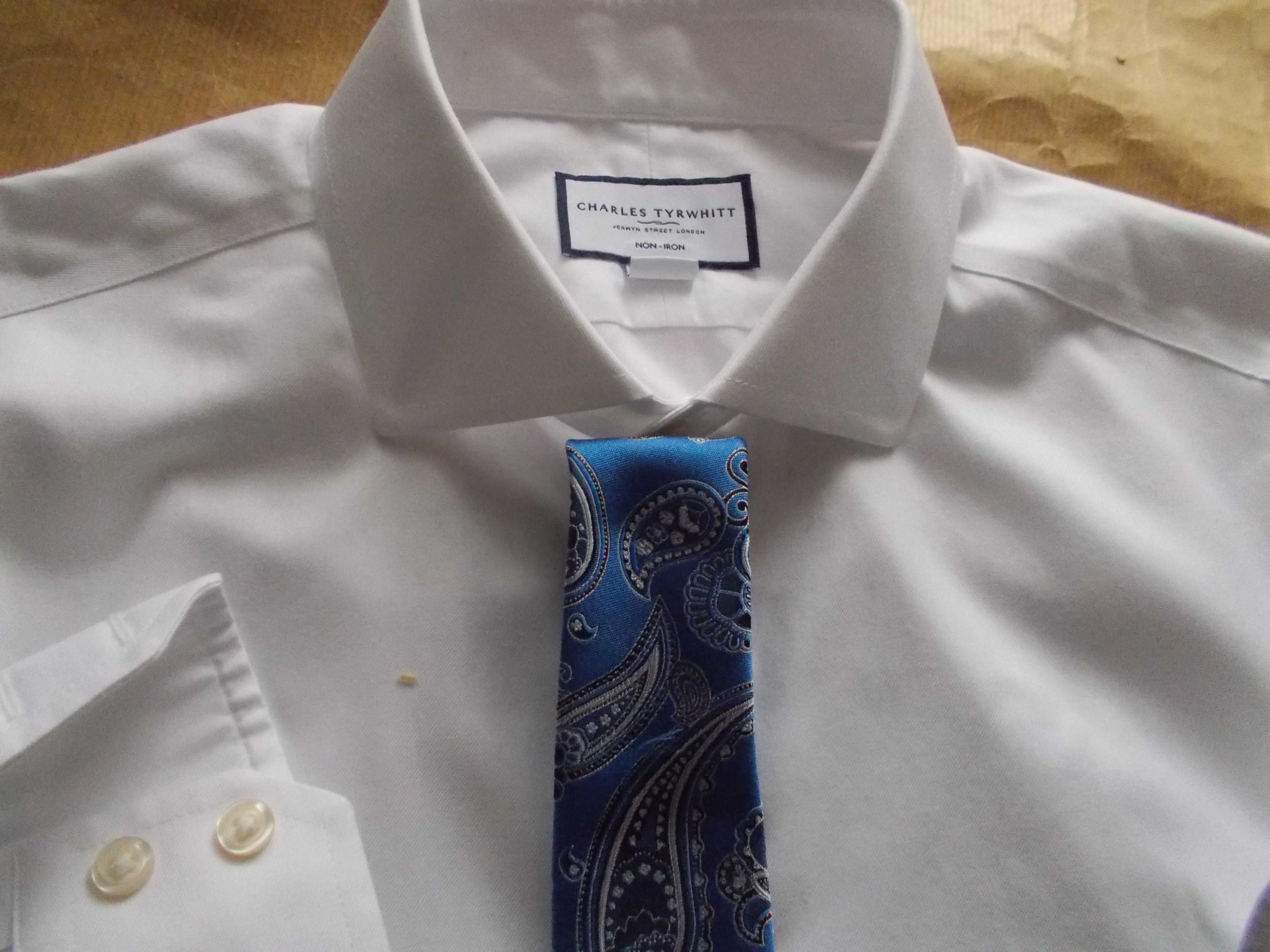 -XL- CHARLES TYRWHITT Premium Koszula Męska XL 43 cm UK + Krawat