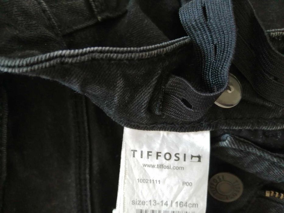 Calças ganga preta Tiffosi 13-14 anos