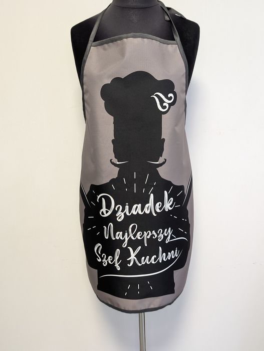 Fartuch męski, kuchenny fartuszek mocny wodoodporny dzień dziadka