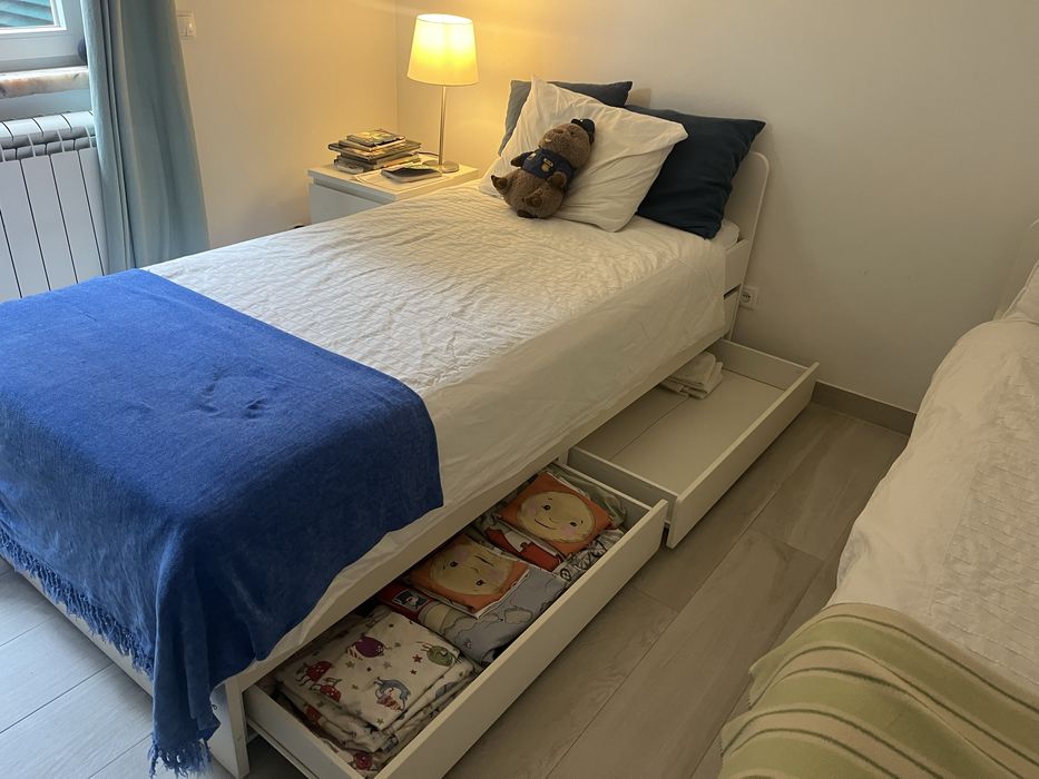 Cama undividual Ikea Slakt 90 x 200