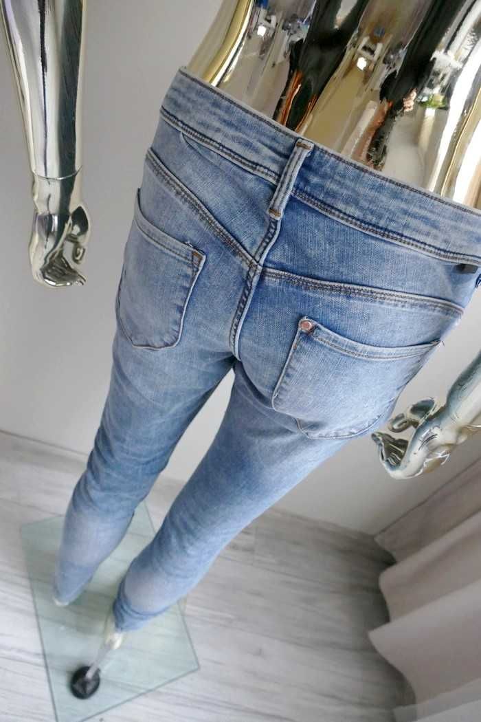 H&M Denim jeggings jeansy elastyczne miękkie push - up M