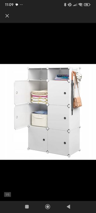 Szafa modułowa, regał, garderoba, mebel