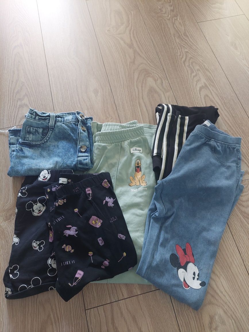 Paczka 7 cz. legginsy spodnie spodenki spódniczka  152 dziewczynka H&M