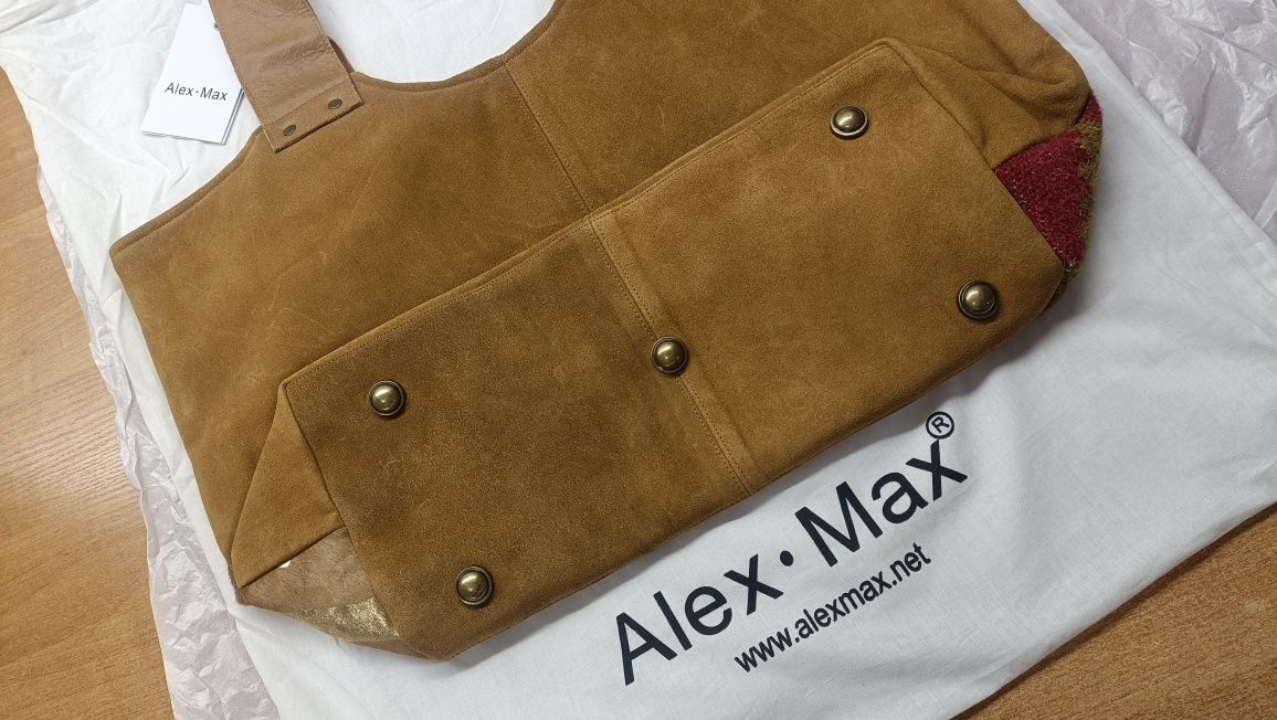 Shopper bags Alex Max skóra naturalna
