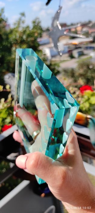 Stephen Schlanser - Podpisany wazon na pączek serca 1999 r