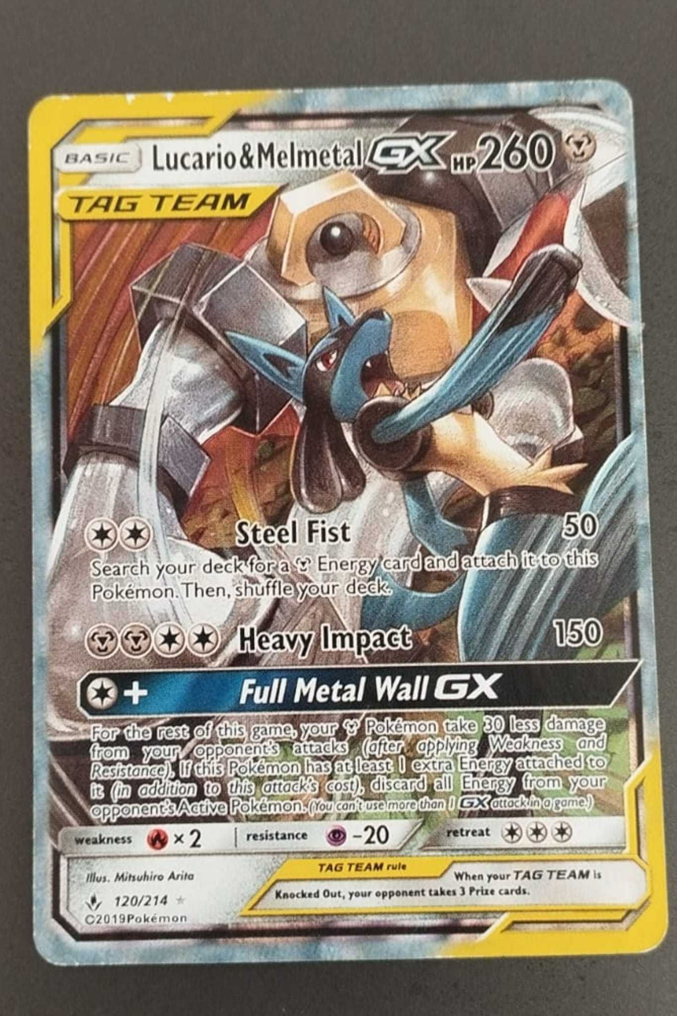 Lucario & Melmetal carta Pokémon