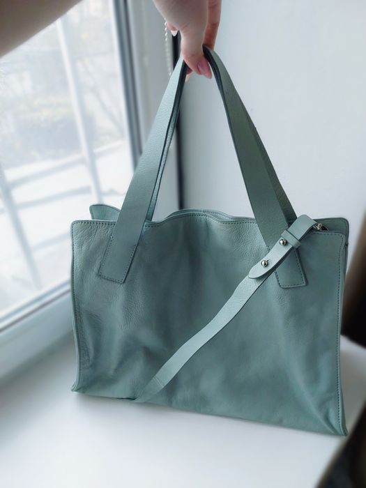 Неймовірна фірмова шкіряна сумка-тоут Oliver Bonas. Шкіра 100%.