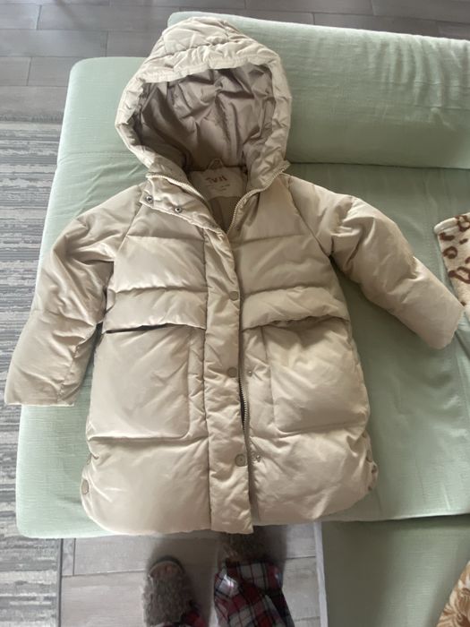 Пуховик куртка для дівчинки zara