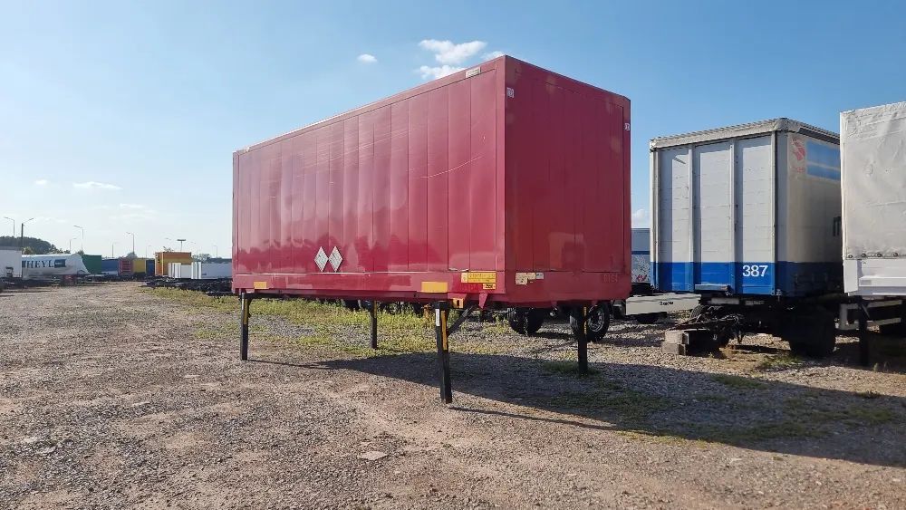 Krone 8.500zł netto KONTENER/ZABUDOWA 7.45x2.65M BDF STALOWY GARAŻ MAGAZYN ZAMYKANY DRZWIAMI MOŻLIWOŚĆ TRANSPORT