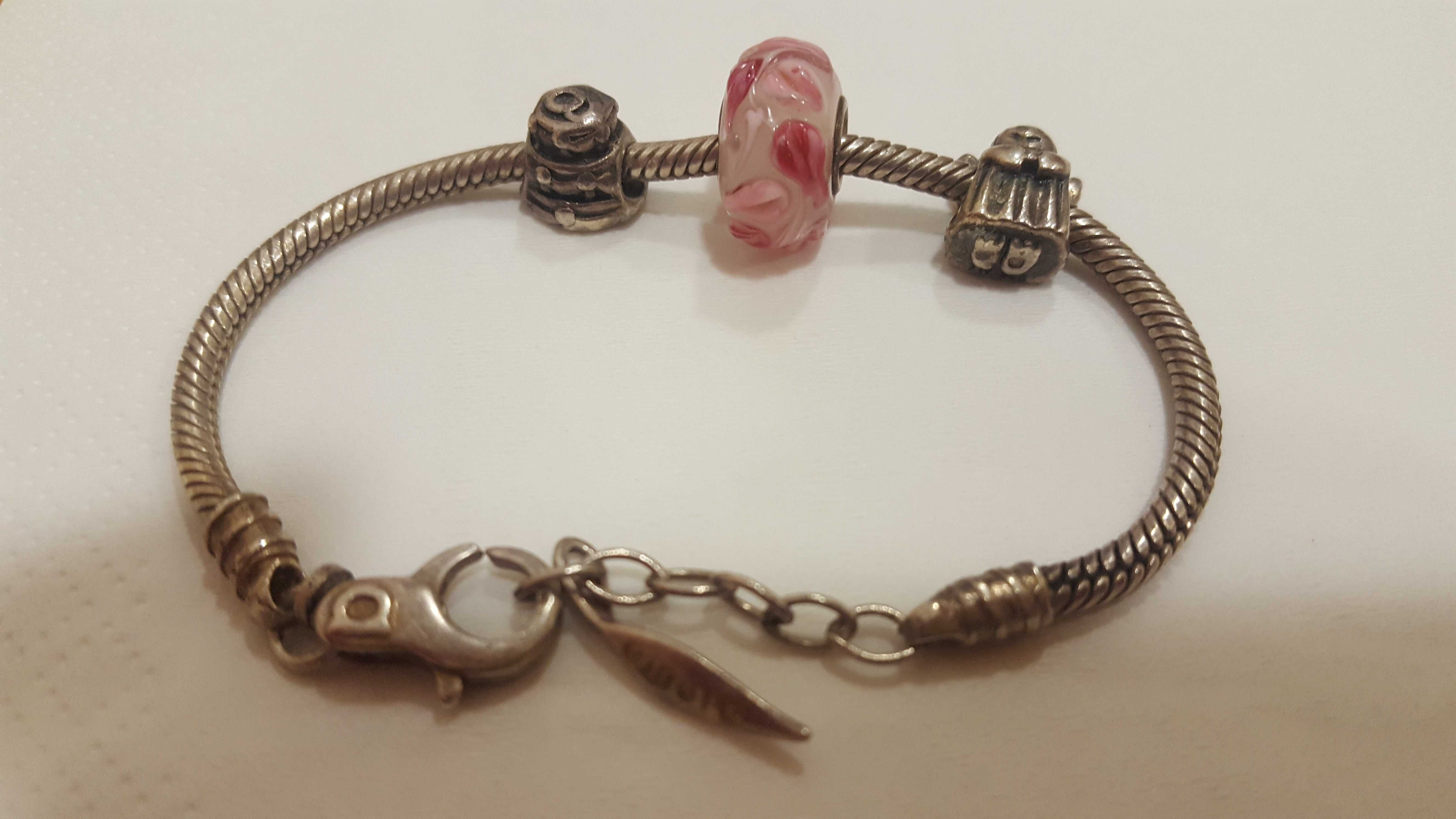 Pulseira prata Amore&bacci com contas