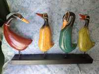 Peça decorativa 4 patos