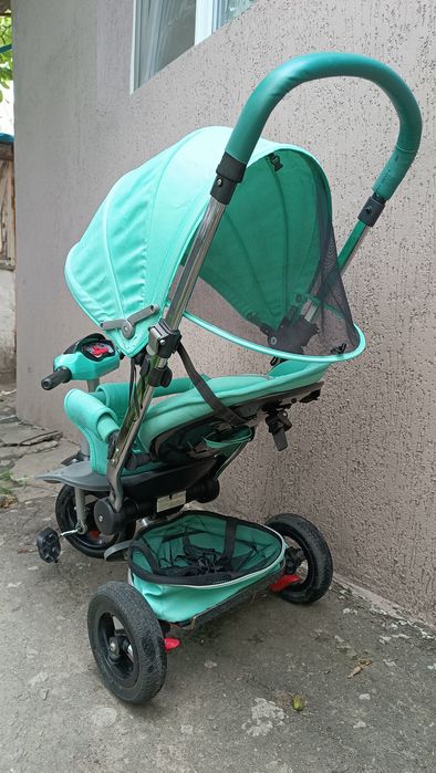 Дитячий триколісний велосипед коляска Crosser