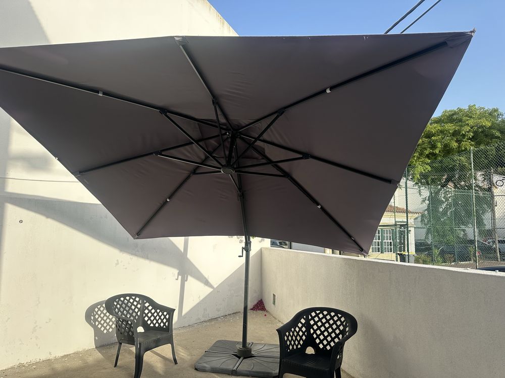 CHAPEU de Sol de Grandes dimensões 3m X 3m