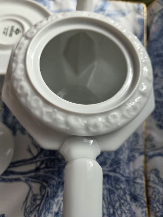 Rosenthal Maria Biała Nowy Dzbanek do Herbaty z Podgrzewaczem