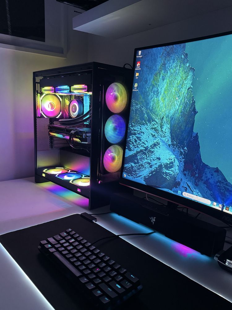 Computador gaming ryzen 7 5700 x3d rog 6800 oc