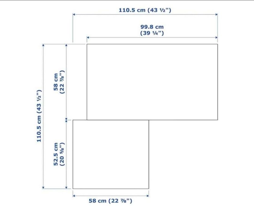 Canto para roupeiro PAX
Altura: 236cm
6 prateleiras
3 sapateiras