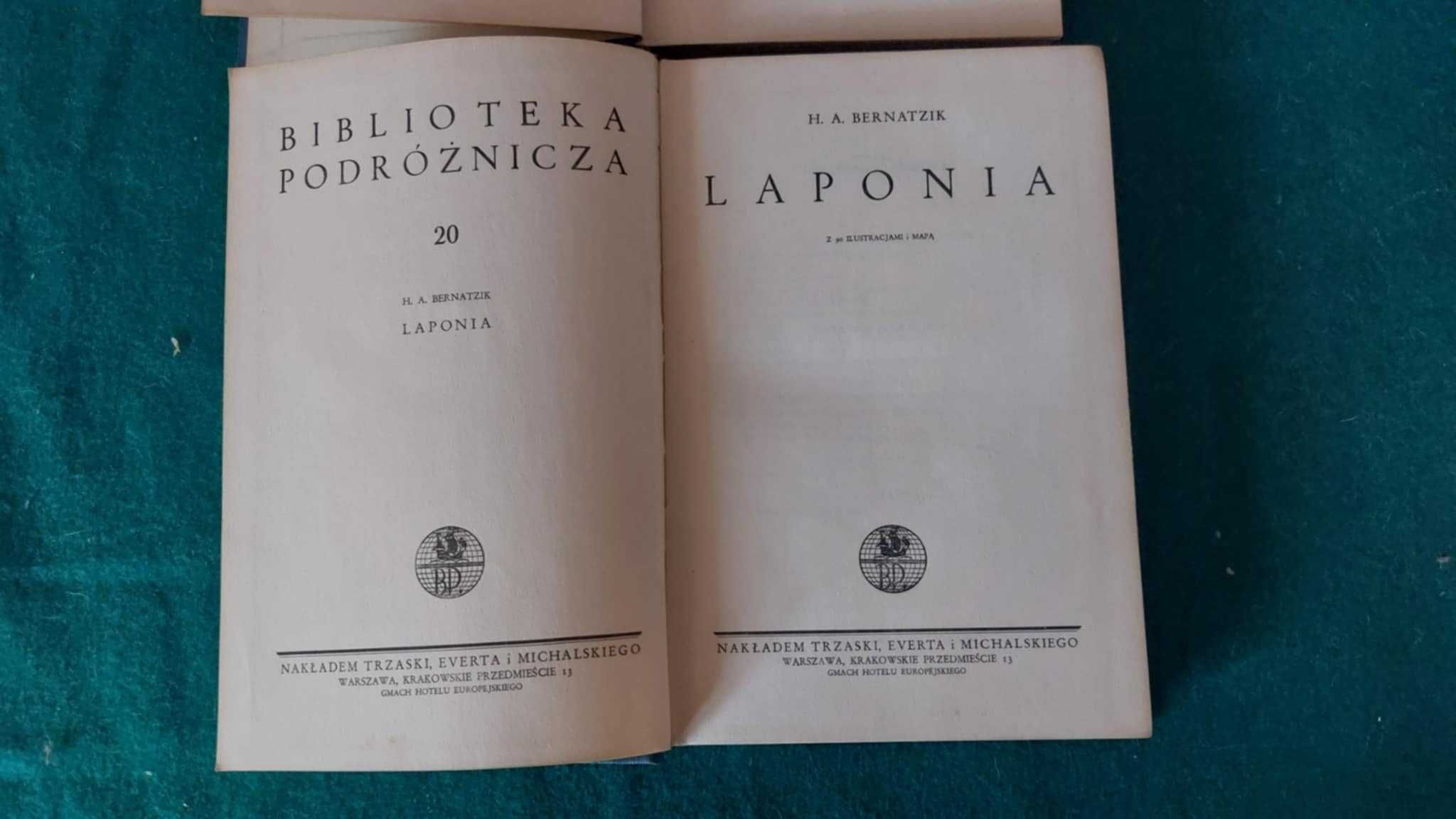 Biblioteka podróżnicza –6 starych woluminów, książek w twardej oprawie